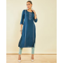 SOCH Embroidered Round-Neck Straight Kurta