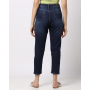 PEPE JEANS High-Rise Mid-Wash Tapered Jeans