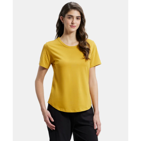 Jockey Cotton rich relaxed fit T-shirt Golden Spice